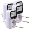 revolt Temperature Controller 230 V: Set of 4 Digital Socket