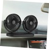 ULTECHNOVO 1Pc Portable Car Fan Dual Head Electric Cooling Fan