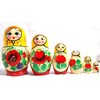Nesting Doll w/Yellow Scarf 6pc./5"