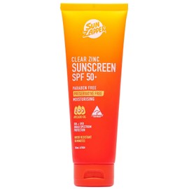 Protector Solar Sun Zapper Clear Zinc Ultra SPF 50+ UVA UVB con Vitamina E & Aloe 100 ml, 3.4 oz.