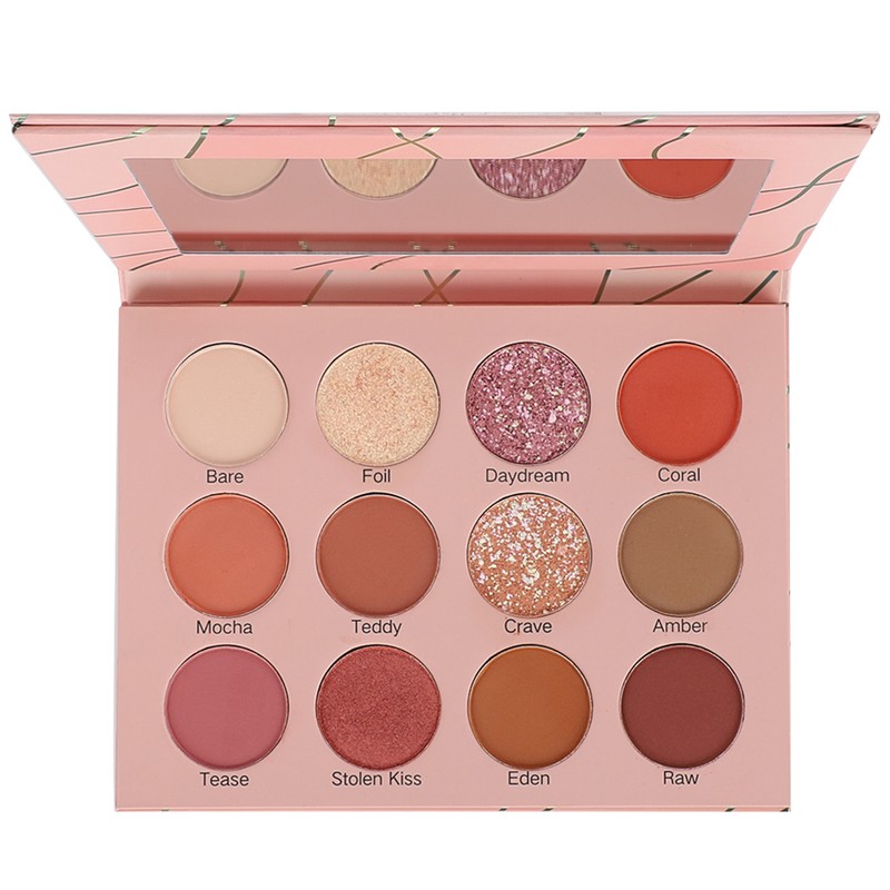 12 Colors Eye Shadow Waterproof Matte Glitter Eye Shadow Makeup