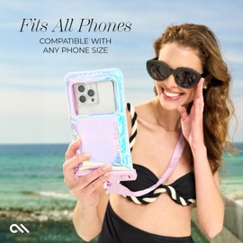 Case-Mate - Paquete de 2 Bolsas Impermeables para teléfono con Burbujas de jabón IP68, Funda Impermeable Flotante con cordón Cruzado, Compatible con Todos los Dispositivos, Compatible con