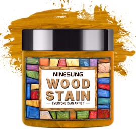 NINESUNG Orange Wood Stain Powder, Wood Dye Powder- Just Add Water - Water Based - for Indoor and Outdoor Wooden Crafts - Fast Drying - Dye Powder 2 oz Makes 2.2 Gallon of Stain (Orange, 2 oz)