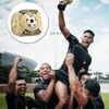 12 Pcs Soccer Championship Rings with Display Chain and Stand