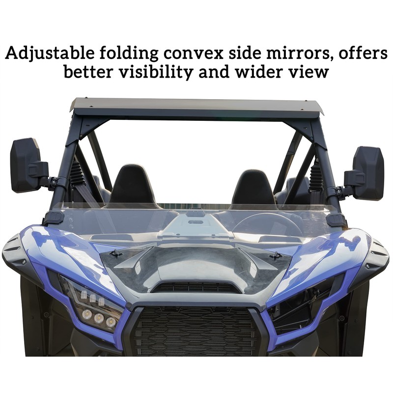 SAUTVS Adjustable Folding Side Rear View Mirrors for Teryx KRX