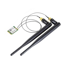 Wireless-AC8265 Dual Mode AC8265 Wireless NIC Module for Jetson Nano Developer Kit M.2 NGFF Support 2.4GHz / 5GHz 300Mbps / 867Mbps Dual Band WiFi and Bluetooth 4.2