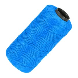 MECCANIXITY Nylon String 3 Strands Twisted Mason Line 1.5mm x 218 Yards Nylon Twine String for DIY Projects, Home Improvement, Gardening, Gift Wrapping, Christmas Party Supplies, Lake Blue