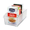 Oggi Easy Glide Fluted Storage Bin with Wheels - Clear,