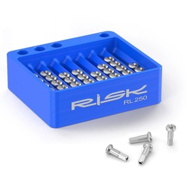 Juscycling Spoke Nipple Storage Box - Professional Bicycle Wheel Building Organizer (13G/14G/15G Compatible) | 48-Piece Capacity