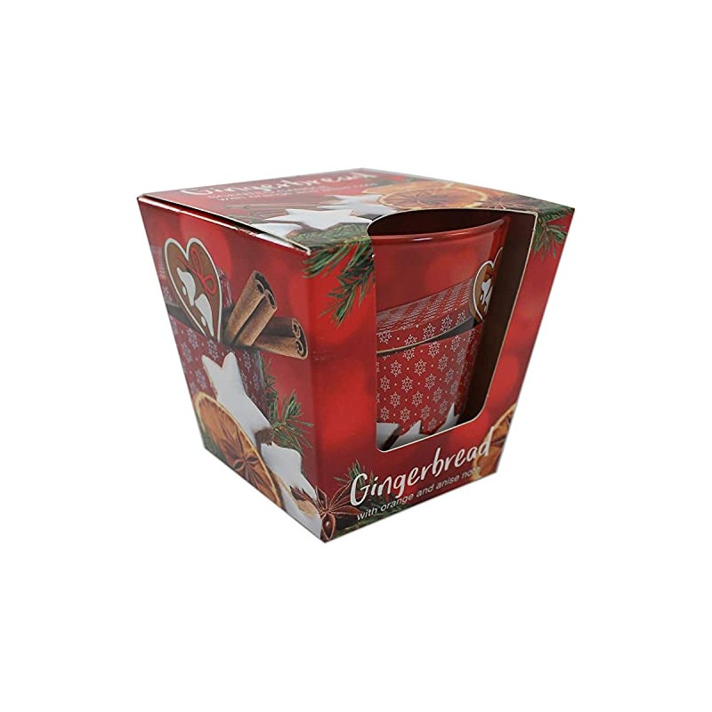 Gingerbread Scented Glass with Orange Anise Fragrance