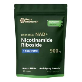 Nicotinamida Y Resveratrol 900 Mg Potencia El Nad+