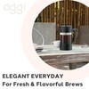 Oggi Borosilicate Glass French Press Coffee Maker (34oz)- 8 Cup
