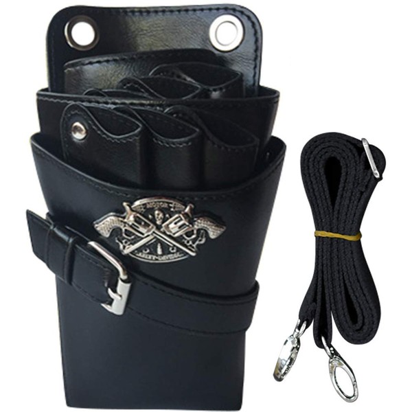 Umora Scissor Case for Hairdresser Barber PU Leather Storage Case