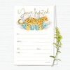 Cheetah Invitations With Envelopes (20 Count) - Wild Cat Cheetah
