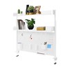 MARTEXBUY Clamp On Desk Organizer Shelf, Pegboard Multipurpose Countertop Desk