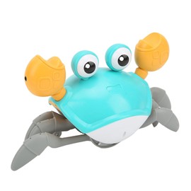 WLAUBO Crawling Crab Baby Toy,Tummy Time Musical Walking Dancing Crab Toys for Babies Toddler Interactive Development Toy