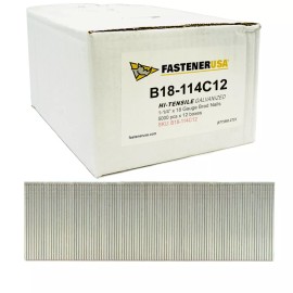FastenerUSA 1-1/4" BRAD NAILS 18GA GALV 60,000ct | B18-114C12