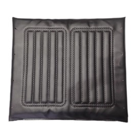 Silver Sport 2 Wheelchair seat Cushion 18 inch,Wheelchair Replacement seat,Vinyl Seat Upholstery 18x16”,Embossed,Replacement Parts, with Hardware,STDS3J4618.Suitable for K1/K2 wheelchairs(1Ea,Black)
