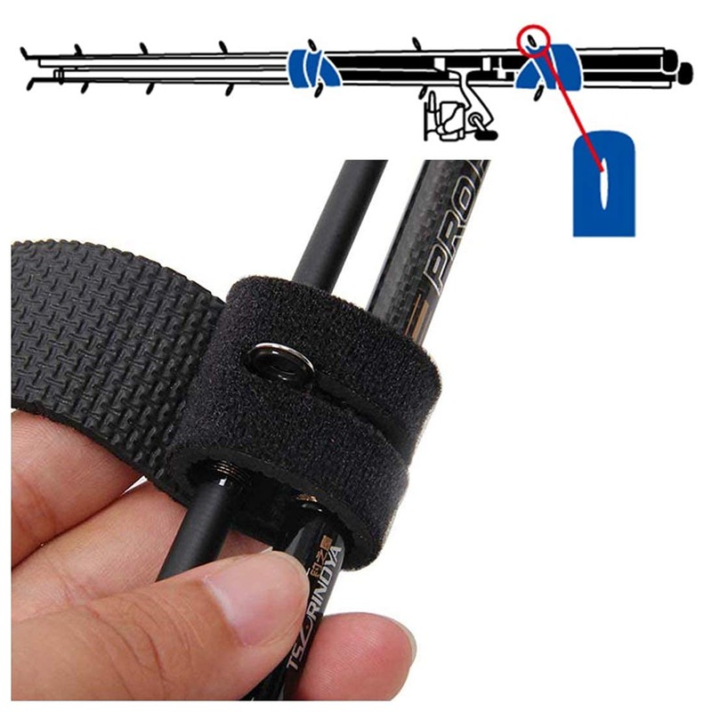 EXERT Butt Belt Rod Belt with Rope Fishing Rod Spiral