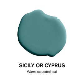 BACKDROP | Premium Interior Paint | Semi-Gloss Finish for Trim & Doors | Self-Priming, Low VOC, Green Wise Certified | SICILY OR CYPRUS - Warm, saturated teal | 0.5 Gallon