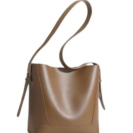 EIATL dark brown purse, Women's Shoulder Handbags, Bucket Bag with Upgraded Thickened Leather, 5-Hole Adjustable Strap, and Magnetic Snap Closure, Shoulder Purses, and Women's Tote Bag Purse