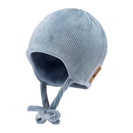 Sterntaler Beanie Printed with Flowers for Girls - Baby and Children Hat Made of Mixed Fabric, Blue 1