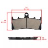 Caltric Front & Rear Brake Pads for Kawasaki ZR1100 ZRX1100