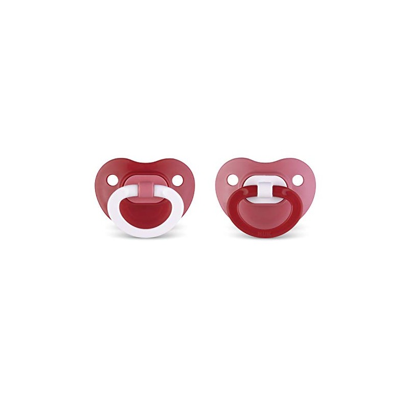 NUK Orthodontic Pacifier, Girl, 6-18 Months, 2-Pack