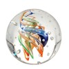 Dream Ball 172 Glass Ball, Colourful Spirals with Many Bubbles,