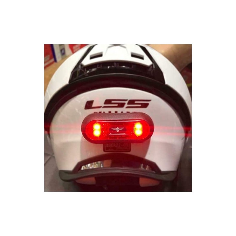 Luz nocturna para casco de motocicleta, luz trasera universal LED