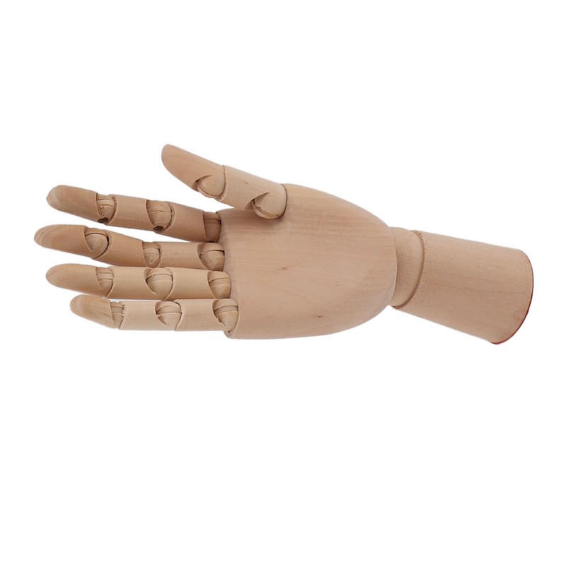 Flexible Wooden Hand Model Moveable Wooden Artists Manikin Hand Figure