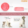 WHIPPY Slow Feeder Bowl for Small Medium Dog Fun Maze