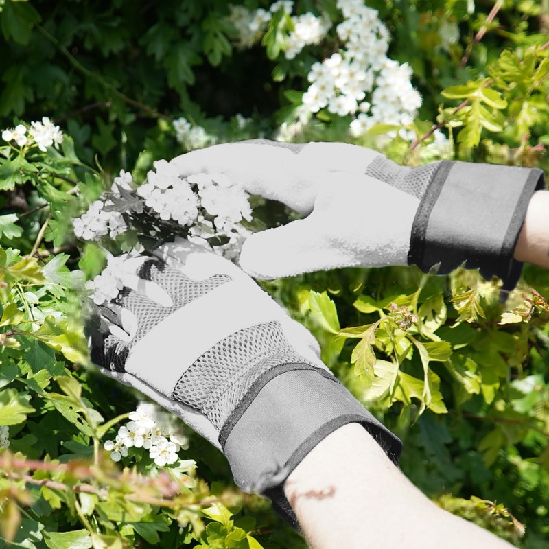 Nozzy Workzone Mens Heavy Duty Leather Gloves - Gardening Work