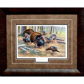 Peck and Gartner Cynthie Fisher Spring Strut Wild Turkey Print