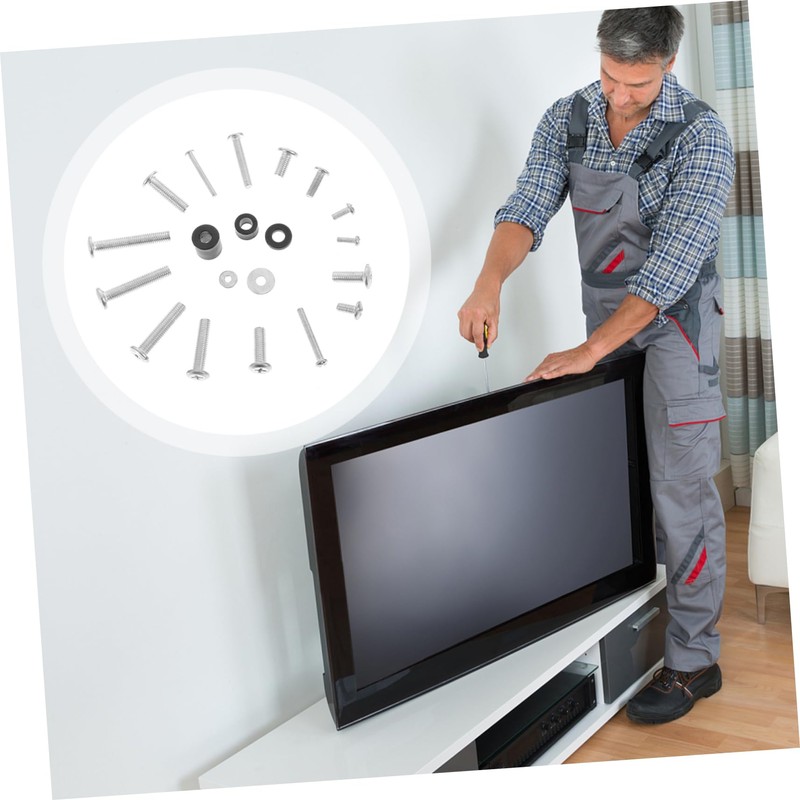 Gatuida 1set Tv Mount Installation Kit Screws Washers and Gaskets