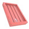 Pin Display Case Pink Large Elegant Solidwood Dustproof Glass Window