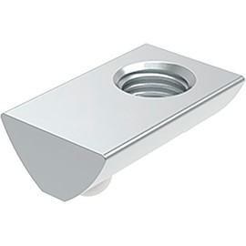 Fath T-Slot Nuts M6 Swivelling Suitable for Item Profile 40 x 40 Slot 8 - T-Slot Nut with Spring Ball, Galvanised Steel - Pack of 10