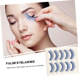 Beavorty 10pairs Rhinestone Fake Eyelashes for Festival Cosplay Easy to Apply Comfortable Wear for Eye Makeup