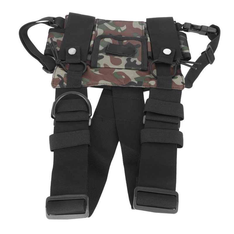 Radio Chest Harness 2 Pockets Oxford Cloth Adjustable Vest Rig