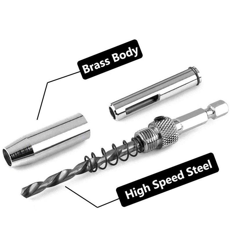 Saiper 4pcs HSS Door Self Centering Hinge Hole Opening Drill