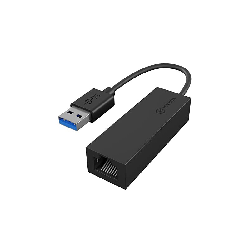 ICY BOX USB LAN Adapter, USB 3.0 to Gigabit Ethernet