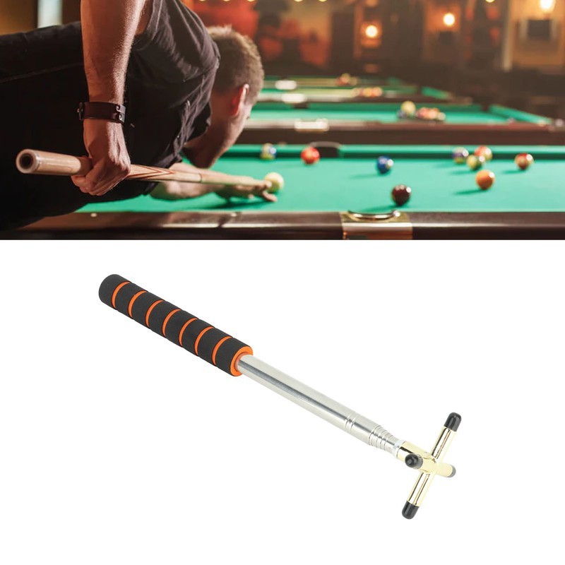 Billiard Cue and Bridge Set Stainless Steel Anti Slip Sponge
