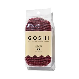 Goshi Esponja Exfoliante Ducha Baño Secado Rápido Resistente Rasgado Todo Tipo Piel Rojo Ladrillo Made Japan