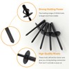 ALLCLEAN 3/16" x 3/4"Tri-Fold Large Head Rivets Assortment - 100Pcs,Black