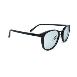 Sunglasses, Men's, Women's, Brand Clear, Smoke, Blue, Brown, Gray, Lens, Black, Frame, Stylish, UV Protection, Sunglasses Case, 7JEWELRY Wellington Sunglasses, black/light grey