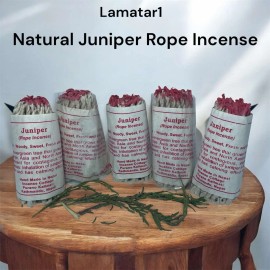 Lamatar1 Natural Juniper Rope Incense Set Of 5 Home Fragrance Handmade In Nepal