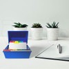 Indigo® Office Index Record Card Box Filing Box with Coloured