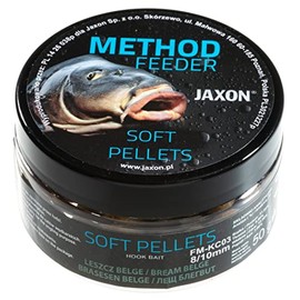 Jaxon Soft Pellets 8/10 mm 50 g for Method Feeder Method Carp Fishing Carp Fishing Groundbait (Bream Belge/FM-KC03)