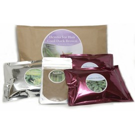 Ancient Sunrise® Henna For Hair Cool Dark Brown Kit
