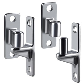 2 Pack Heavy Duty Gate Hinges, Wall Mount Gate Hinge Set with 5/8'', Capacity Up to 600lbs, One-Piece Weldless 304 Stainless Steel Heavy Duty Hinges, Gate Hinge for Farm Gates, Fence Hinges.